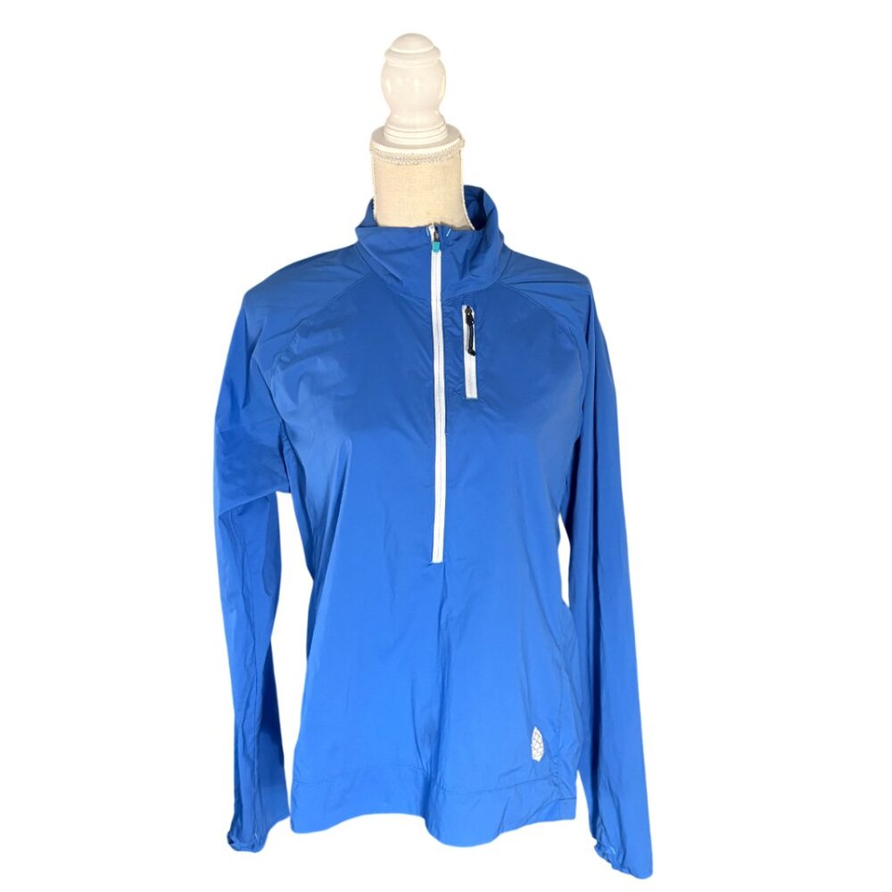 Stio women's Second Light Pullover blue XL 1/2 zip lightweight DWR jacket layer